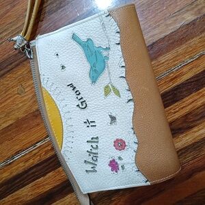 Brighton Spring Leather Wristlet